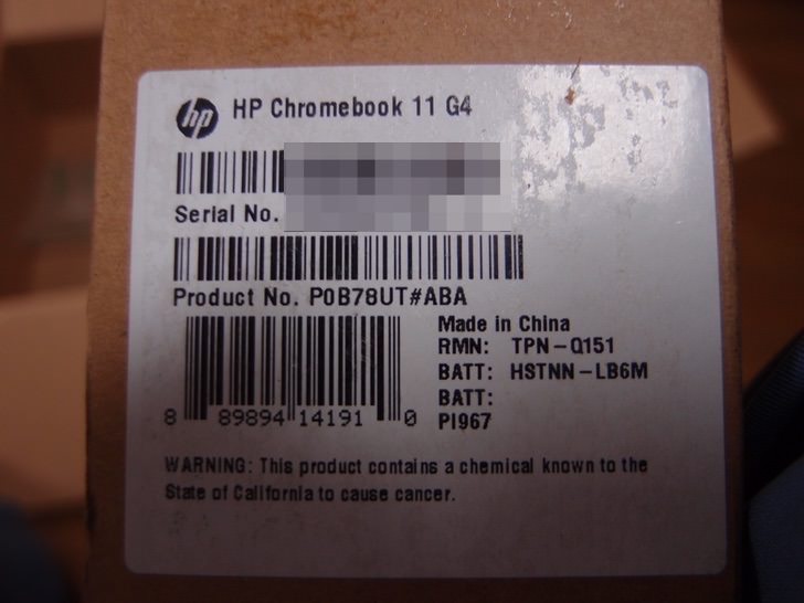 hp chromebook G4